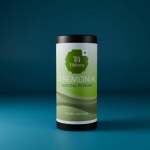 Ceremonial grade matcha powder made from shade grown green tea leaves