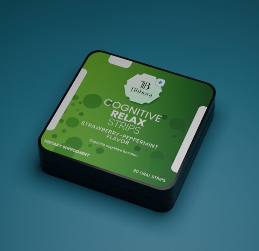Cognitive relax oral strips with L-theanine GABA and vitamin B6