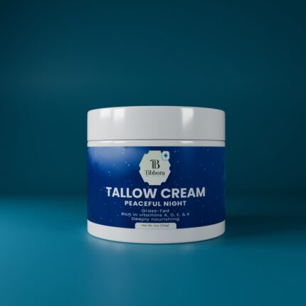 Grass fed beef tallow cream for natural hydration and sensitive skin care