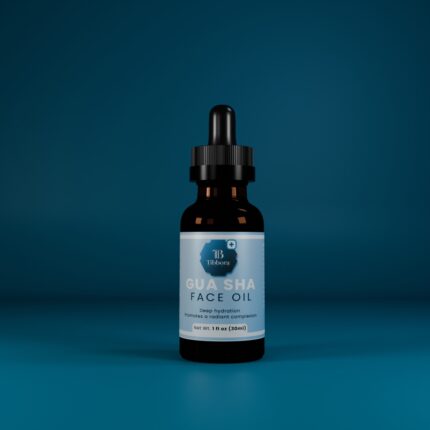 Gua sha face oil with rosehip vitamin E and botanical oils