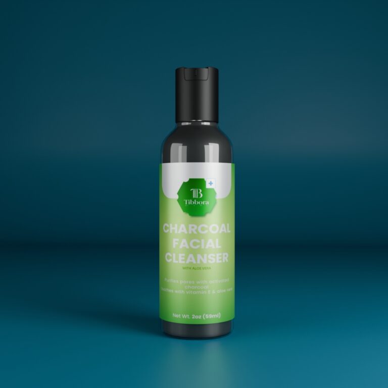 Paraben free charcoal facial cleanser with activated charcoal and aloe vera