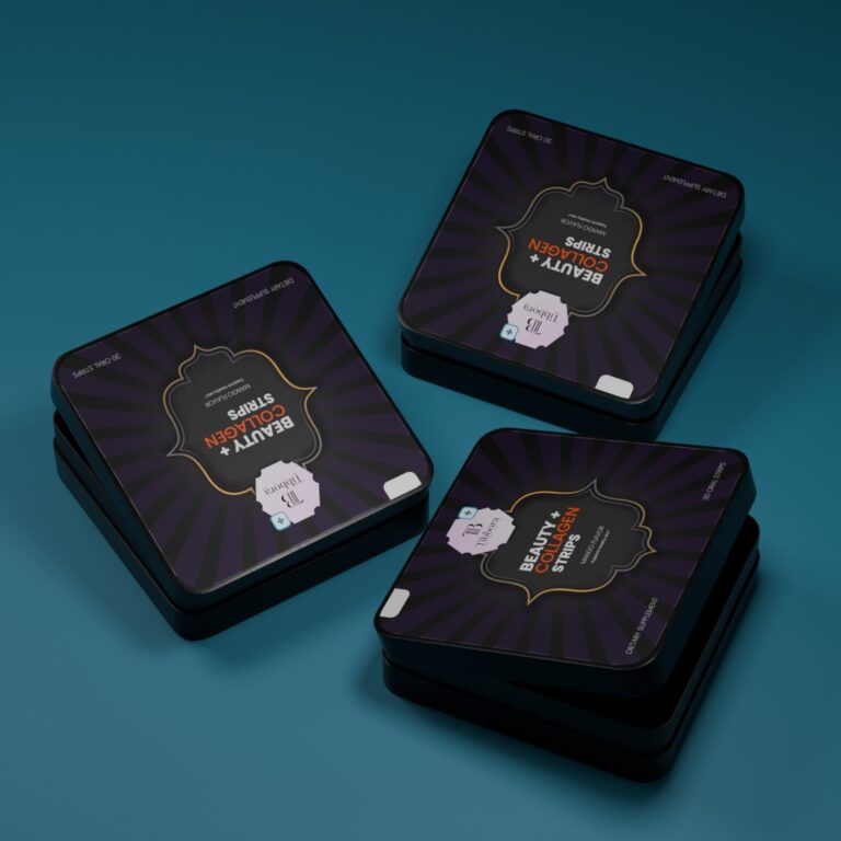 Beauty + Collagen Strips are formulated with collagen peptides and Vitamin E to help support the normal health