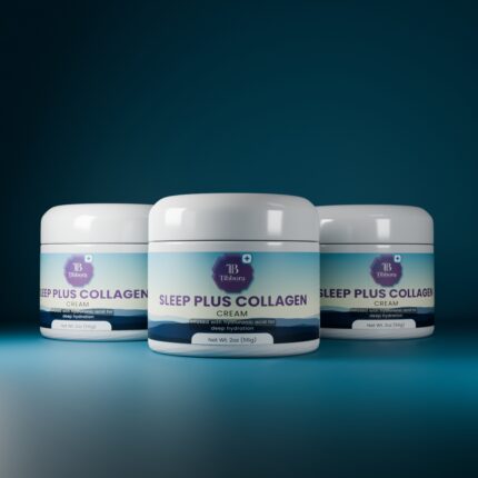 applying night cream collagen sleep skincare routine