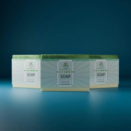 aloe cucumber soap bar texture organic skincare close up