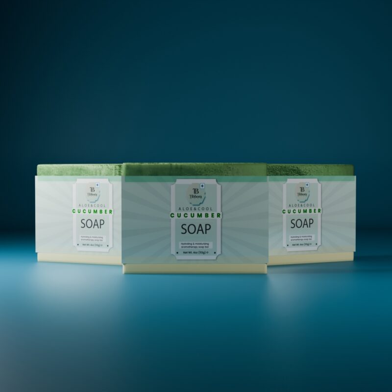 aloe cucumber soap bar texture organic skincare close up