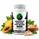 Digestive enzyme supplement with multi-enzyme blend, 60 vegetable capsules